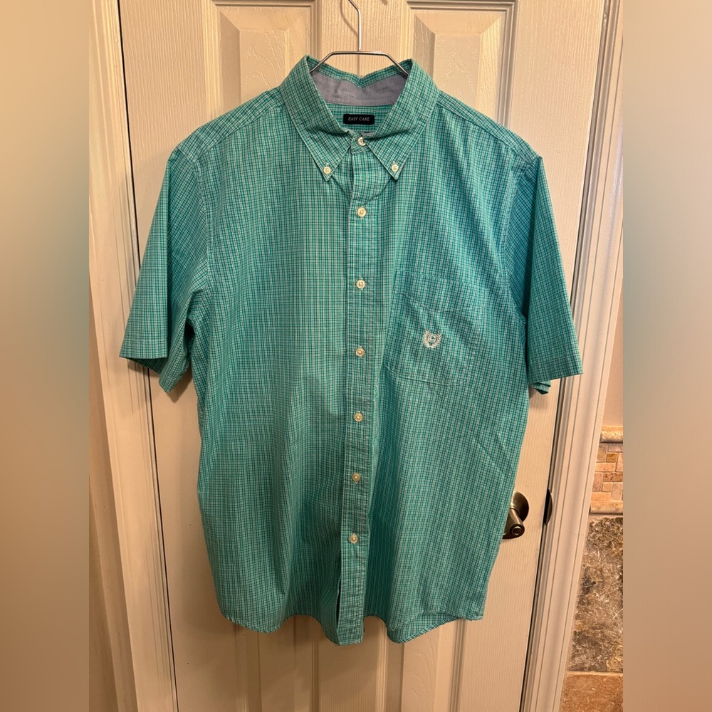 Chaps Short Sleeve Button-Up